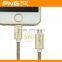 2015 PNGXE Newest design 1.5M Kirsite Weave Metal Braided Data Cable Support New IOS9 System LED Charging Cable For Iphone5