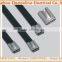 China Wholesale Ball Lock Stainless Steel Cable Ties,Coated Strap