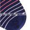 China socks factory supply fashion mens red and white striped printed socks