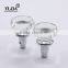 Contemporary Thomasville Furniture Chrome Base Interior Crystal Door Knobs