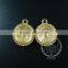 14mm setting size vintage alloy gold plated DIY pendant charm bezels tray 1411122