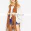 fashion girls beaded tassel suede vest