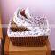 cotton cloth liner handmade willow basket for food or goods storage