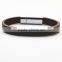 Custom Fashion Mens Leather Bracelet/charm Bracelet Jewelry