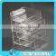 Deluxe Diamond Handle Clear Acrylic Makeup Organizer 5 6 7 Drawer Kardashian-style Storage Box Cube Case w Flip Top Quality