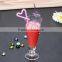 2015 haonai new V style glass juice cup