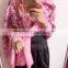 Dreamlike Digital Print Light Soft Square Pure Silk Scarf in Super Quality