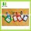 New design fashion hot sale leather rubber luggage customized chalkboard name tags