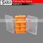 SWH0313A Small Transparent colorful double open plastic fishing tackle box