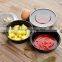 8oz black small plastic sauce pot
