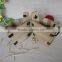 Handmade semicircle decorative art solid wooden mini ice buckets