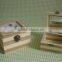 Shangdu design small pretty wooden omaments gift boxes with mirror