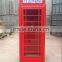 Botou Hengsheng antique red telephone Kiosk London telephone booth for sale