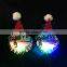 christmas lighted children battery earrings