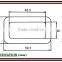 502-3 Industrial Safety Steel Protective Equipment Square Stamped Quick Buckle
