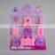 2016 new fashion kids furniture toy plastic castle play set