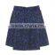Hot sale mini blue sexy jacquard skirt casual short skirt for ladies