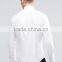 High Quality Custom Embroidery Logo Long Sleeve Fastened Point Collar Mens 100% Cotton Skinny Fit Casual White Dress Shirts