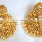 BIG Gold plated DANGLER earrings