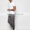 Mens skinny jogger pants men with stripe in gray wholesale