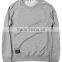 customized design wholesale mens plain comfort warm crewneck pullover fleece CVC80/20 cheaper hoodies/sweatshirt