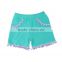 Wholesale Boutique Girl Clothing kids Summer Shorts With Flutter Bulb Solid Girls' Shorts
