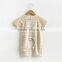 Wholesale organic baby clothes 100% organic cotton striped romper baby clothing