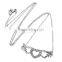 New Fashion  Winged Heart Stainless Steel pendant necklace