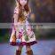 summer 2017 remake cute baby girls dress multicolors splicing floral clothing