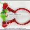 Lingting Different Promotional cute Christmas hair clasp Santa Claus LED decoration for Father Christmas hair