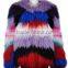 YRFUR YR011 Multi color Latest Fashion Style Top Quality Mongolia Fur Jacket Chic Block Tibet Lamb Fur Garment
