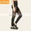 2017 New Design Gym Wear Nylon Mesh Panel Leggings Breathable Women Yoga Leggings