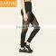 2017 New Design Gym Wear Nylon Mesh Panel Leggings Breathable Women Yoga Leggings