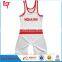 OEM sublimation wholesale mens white custom wrestling singlet