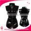 Wholesale Ladies Black Sexy PVC Leather Catsuit Costume Short Leather Playsuit