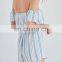 Summer Rompers For Women Off The Shoulder Pants Romper With Cutout Detailing (17053101)