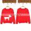 Fashion knitwear cute embroidery reindeer design for ugly Christmas Christmas Sweater Patterns