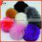 dyed fox fur ball for hat