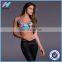 Yihao 2016 New Women Sexy Model Active Printed Sports www Yoga Wear Gym Bra com Crop Top