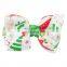 Christmas gift ,8 in 1 Christmas Ornaments Butterfly Knot Colorful Ribbon Hairpin Set
