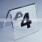 custom number or letter acrylic table sign holder for Restaurant / Hotel / Bar