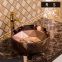 Wholesale chinese chaozhou bathroom countertop luxury modern new design competitve price golden ceramic round washbasin