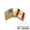 Wholesale custom high quality hard enamel  Flag metal lapel pin