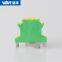 Yellow-green ground terminal Cable connector DIN rail terminal USLKG2.5