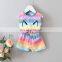 2020 girls vest suit summer two-piece kitty sleeveless