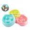 HQP-WS033 HongQiang New anti-slip anti-choking pet Bowl Healthy Bowl anti-choking puppy slow food bowl