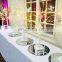 Wholesale price 10cm 15cm 20cm 30cm Diameter Beveled edge silver glass mirror candle plate mirror plate for centerpieces
