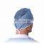 Disposable surgeon adjustable cap with tie surgical hat head cover