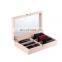 Fashionable custom unfinished simple useful wood tie gift storage boxes