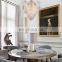 Ripple Leaf Feather Crystal Glass Chandelier for Home Hotel Villa Kitchen Living Room